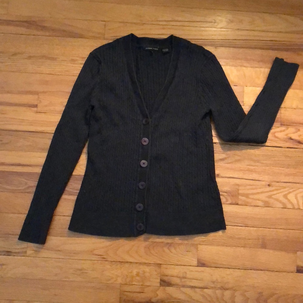 Grey Jeanne Pierre cardigan. Size M